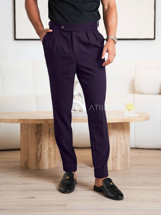 VIOLET SIGNATURE ITALIAN GURKHA PANTS BY ATIIRE