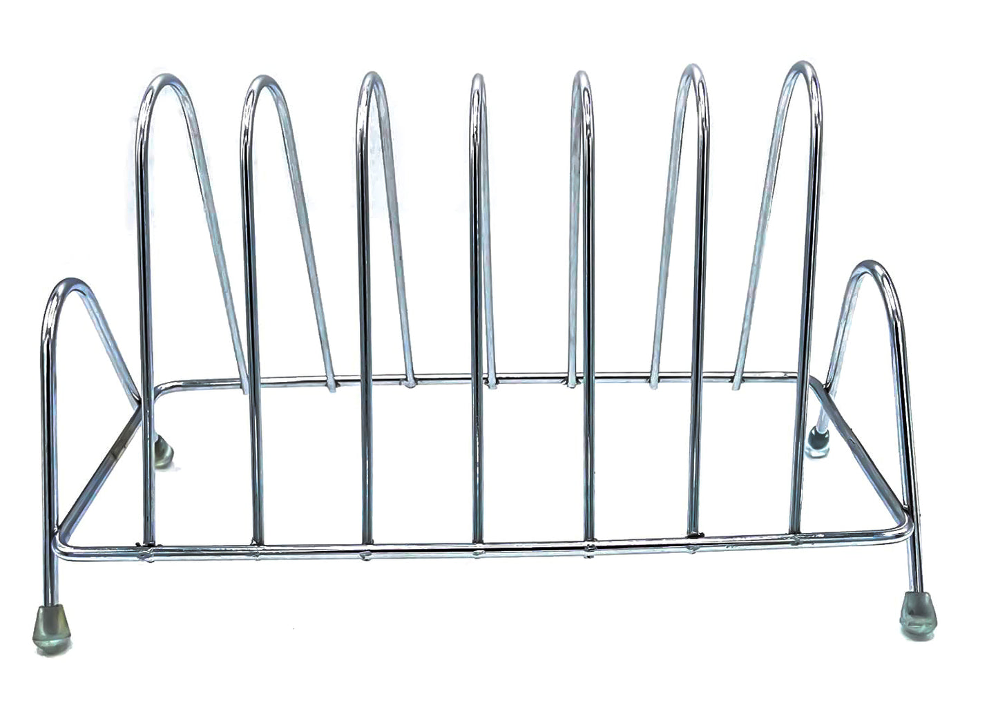 Stainless Steel Square Plate Rack Stand Holder for Kitchen