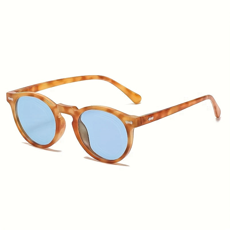 Polarized Vintage Round Sunglasses – Lightweight Acetate Frames