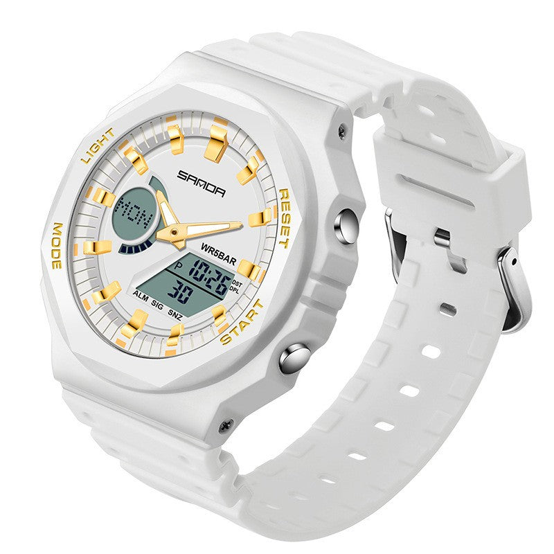 Sanda Sports Waterproof Analog Digital Watch for Men 6016