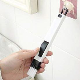 2 in 1 Multi-Function Plastic Window Slot Keyboard Wardrobe Dust Removal Cleaning Brush