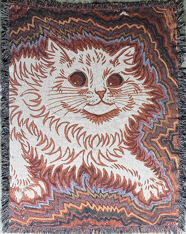 Louis Wain Cat Blanket