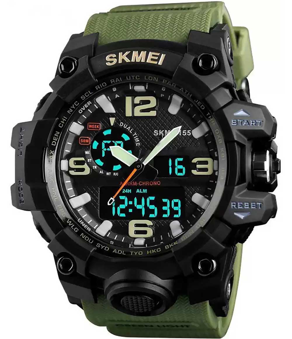 1155 Analog Digital Wrist watch For Men, Boys