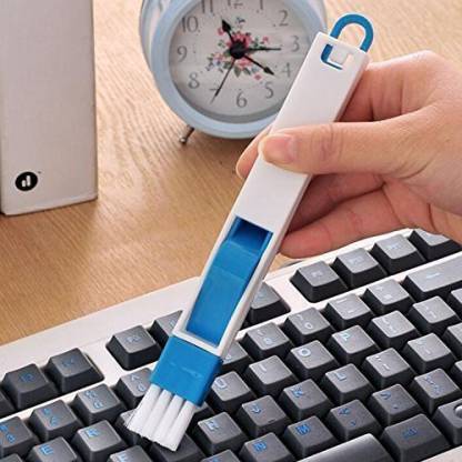 2 in 1 Multi-Function Plastic Window Slot Keyboard Wardrobe Dust Removal Cleaning Brush