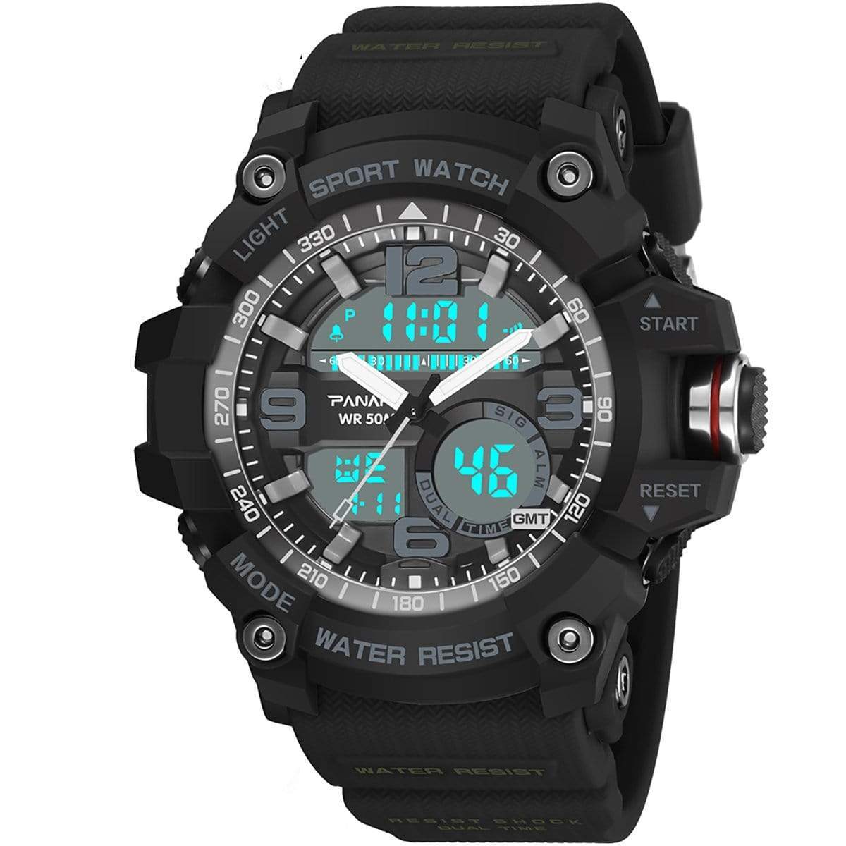 Panars 8010 Analog Digital Round Sports watch for Men
