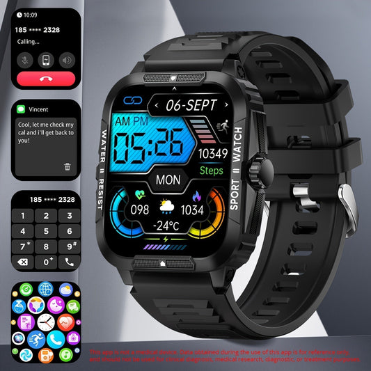 Large 1.96" HD Screen Smartwatch for Men