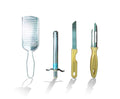 4In1 Combo - Stainless Steel Kitchen Lighter, Knife, Peeler and Smooth Grater 