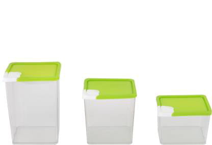 Multipurpose Transparent Storage Jars & Container Set 400ml, 600ml, 800ml (Pack of 3) 