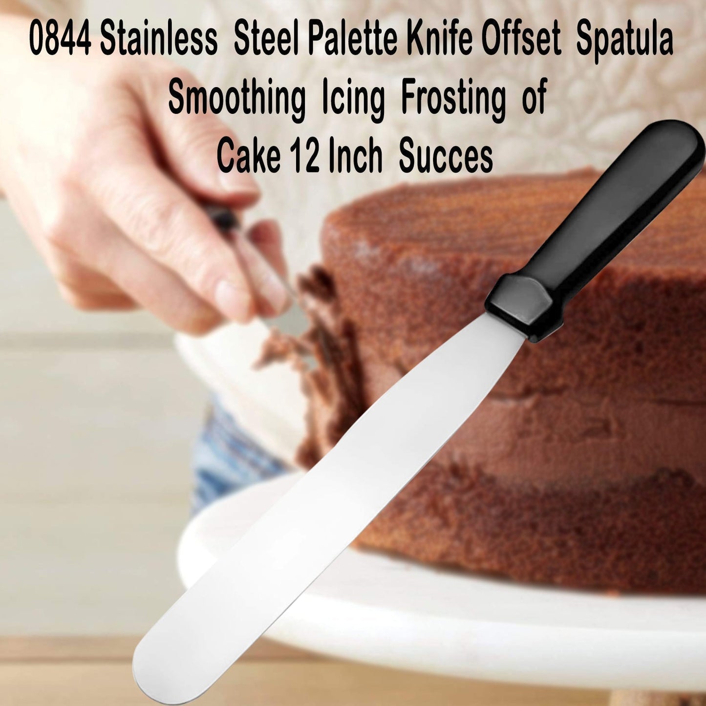 Stainless Steel Palette Knife Offset Spatula for Spreading and Smoothing Icing Frosting of Cake 12 Inch