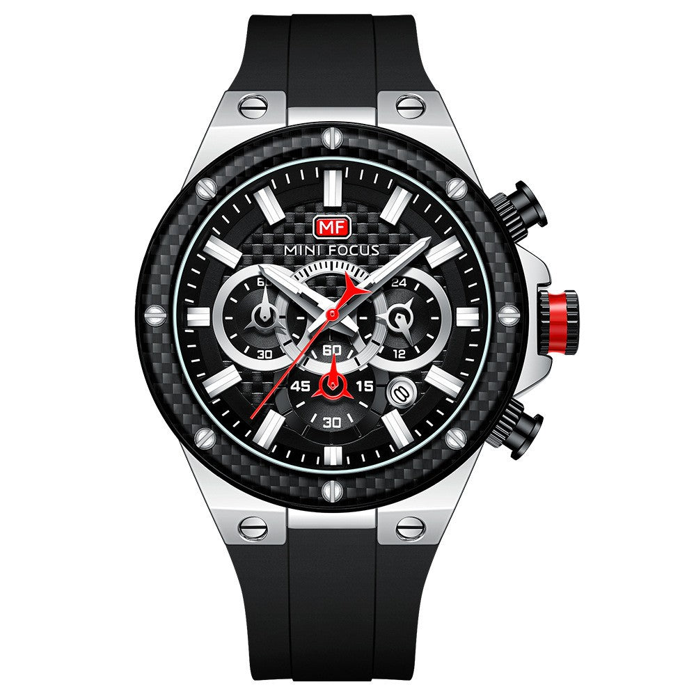 Mini Focus Multifunctional Chronograph Sport watch For Men 0468