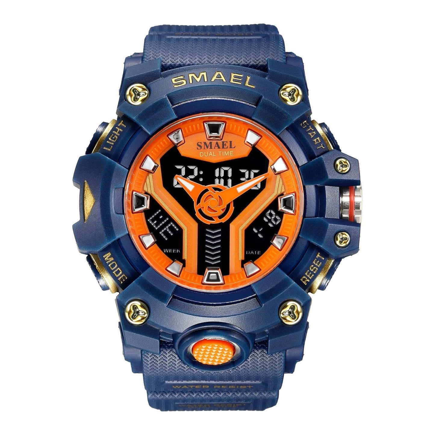 SMAEL 8075 Men's Analog Digital Waterproof Outdoor Multifunctional Watch For men