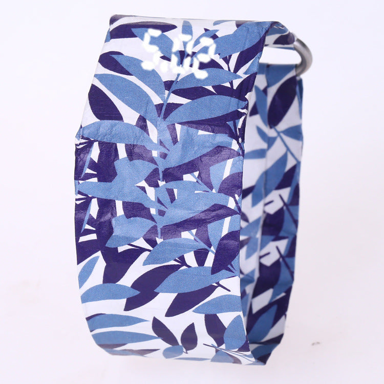 DuPont Paper LED Watch – Minimalist Black Design