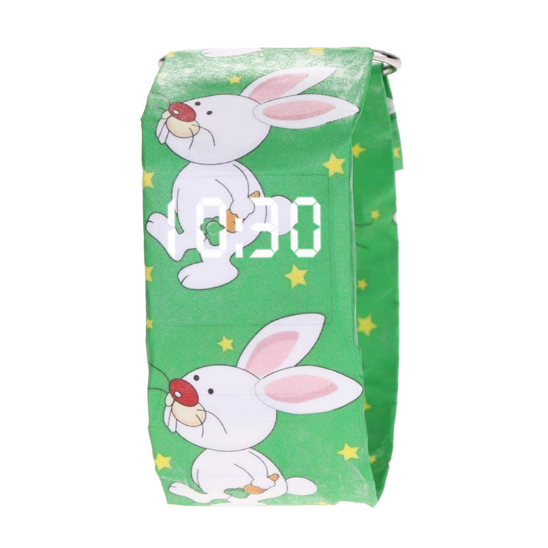 DuPont Paper LED Watch – Minimalist Black Design