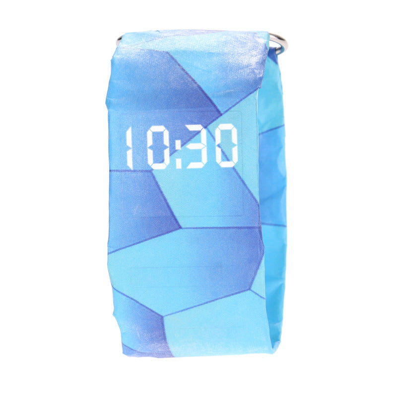 DuPont Paper LED Watch – Minimalist Black Design