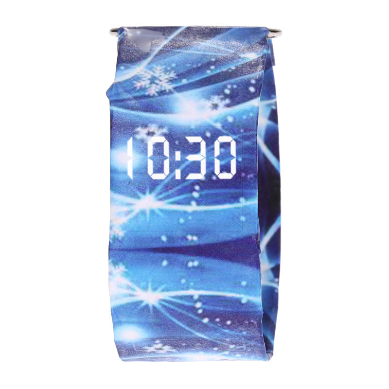 DuPont Paper LED Watch – Minimalist Black Design