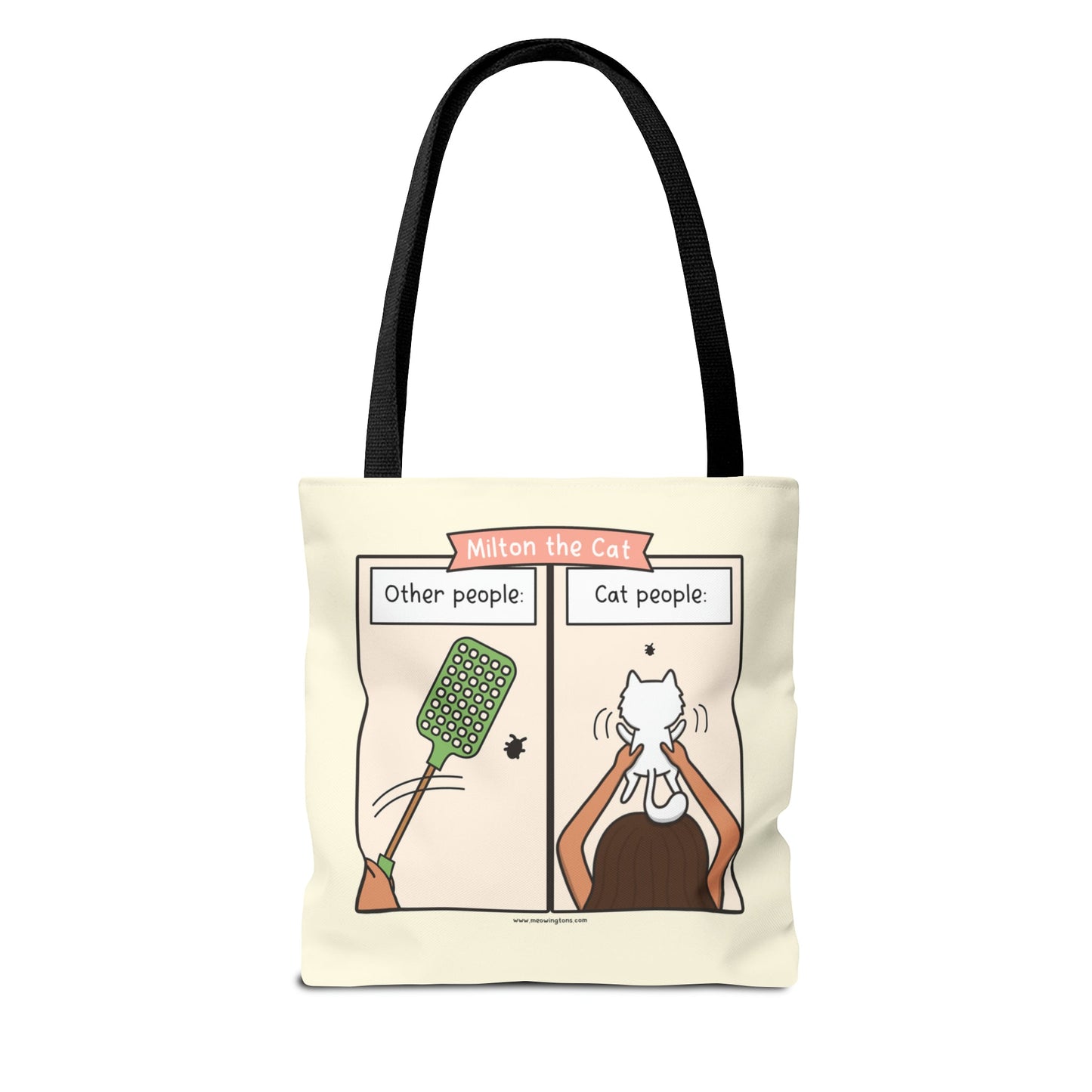 Other People vs Cat People Comic Tote Bag