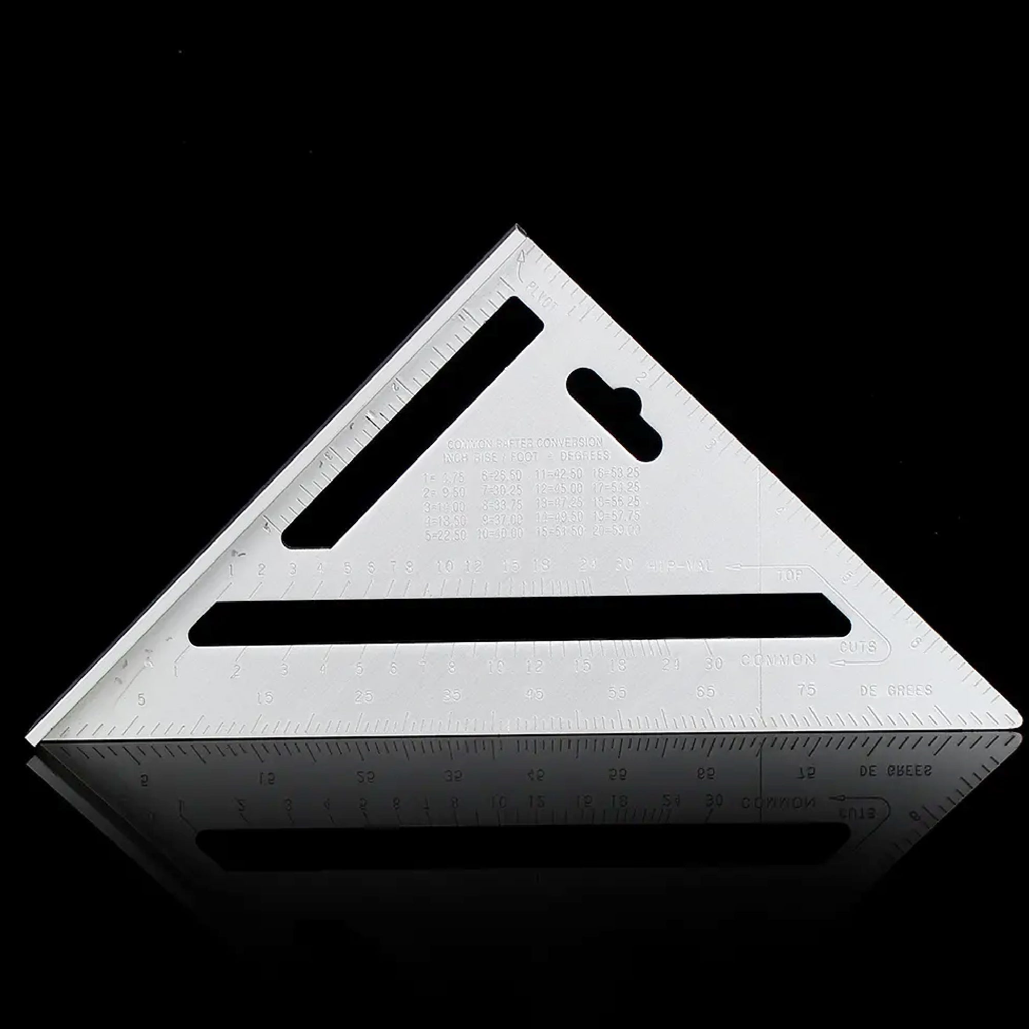 Double Side Scale Triangle Measurement Hand Tool
