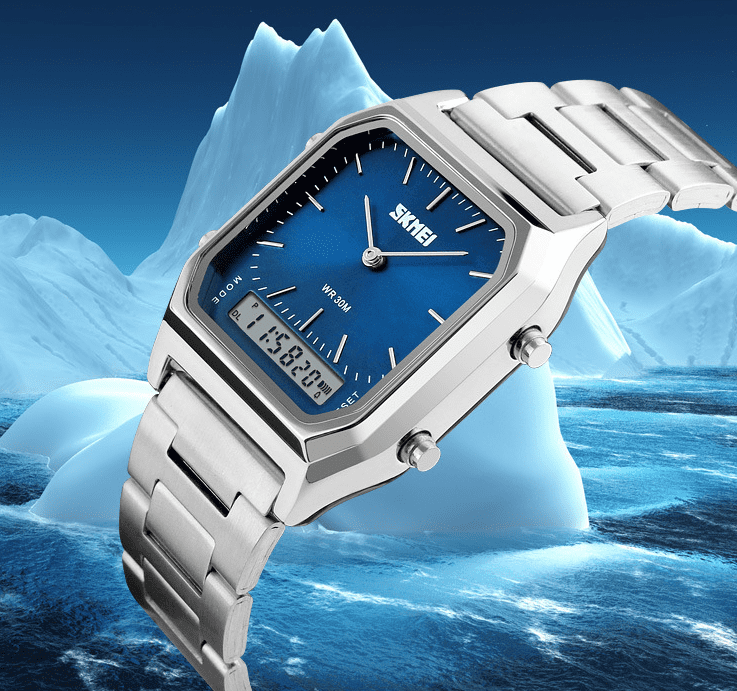 Skmei Analog Digital Classic Steel Watch For Men & Women 1220 Original