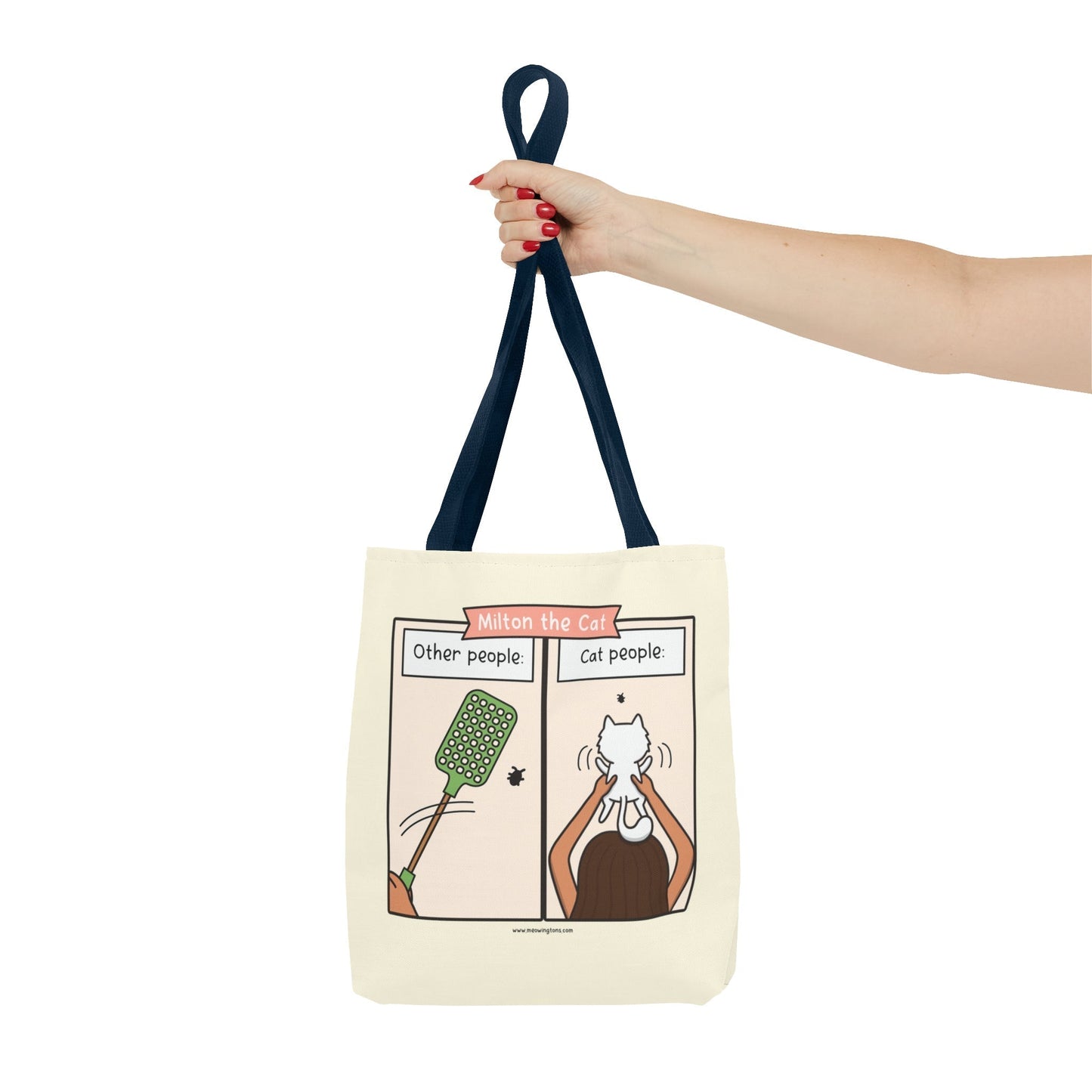 Other People vs Cat People Comic Tote Bag