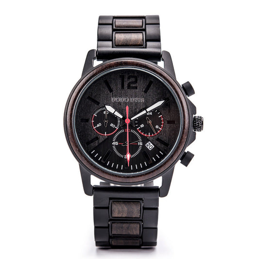 DODO DEER Wooden Quartz Watch For Men