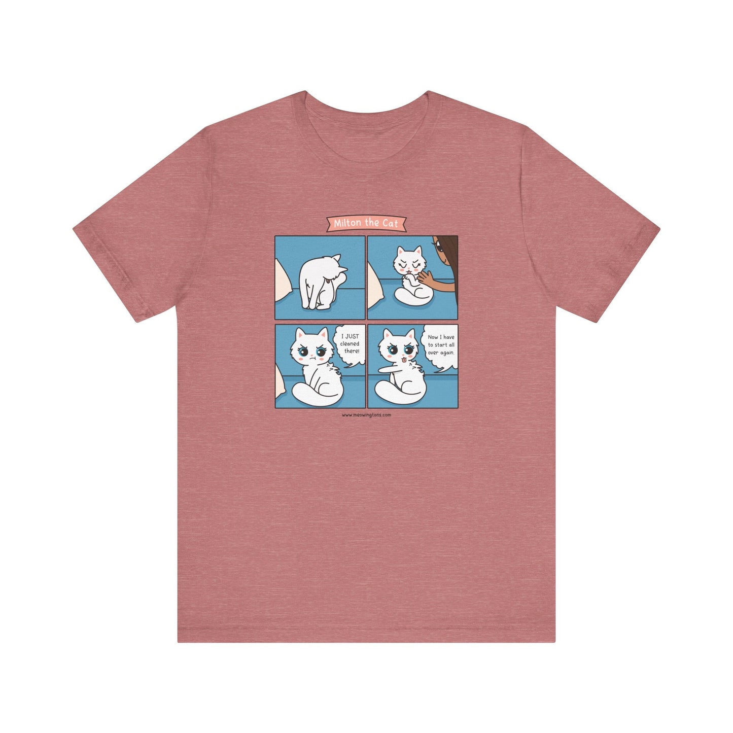 Cat Grooming Comic T-Shirt