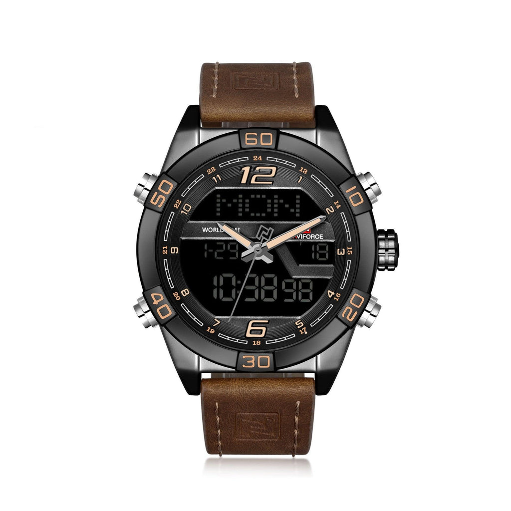 Naviforce Analog Digital Waterproof Watch For Men 9128