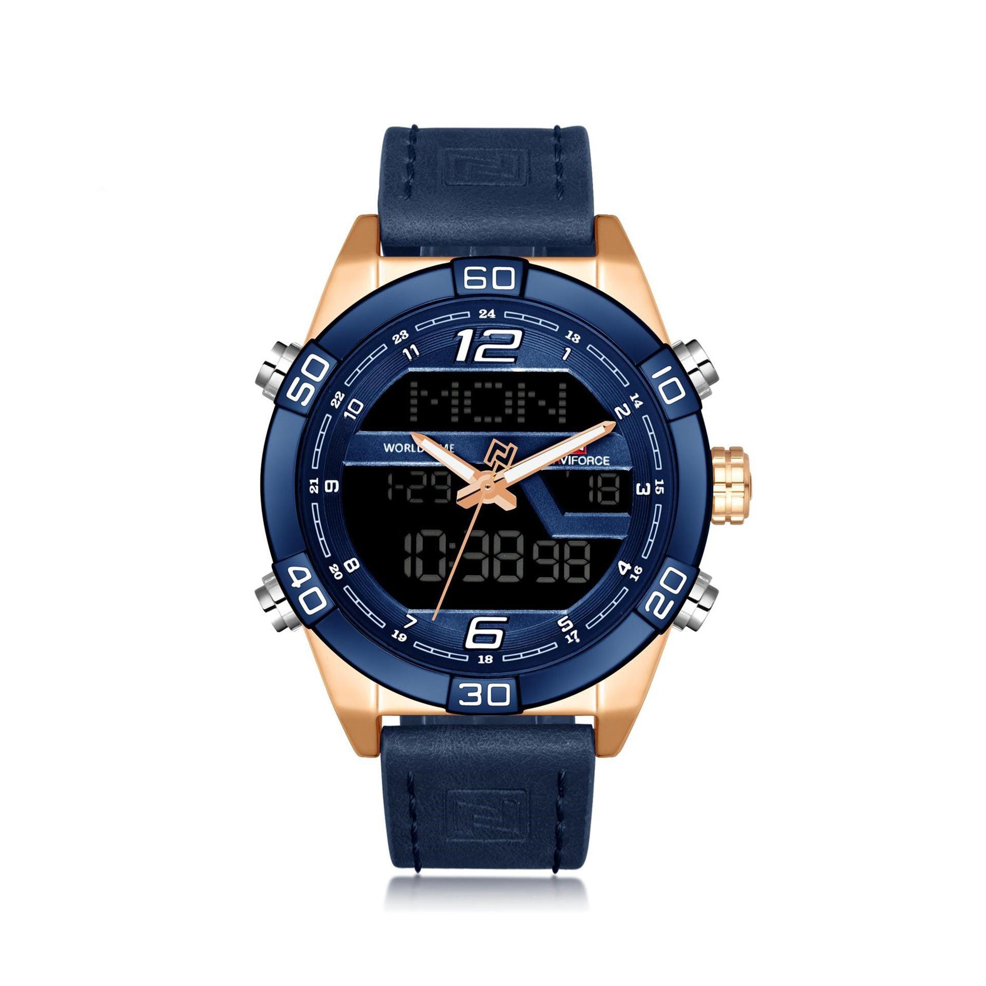 Naviforce Analog Digital Waterproof Watch For Men 9128