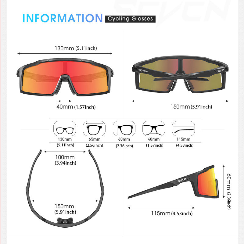 SCVCN Velocity Cycling Glasses – Premium MTB Eyewear for Adventurers