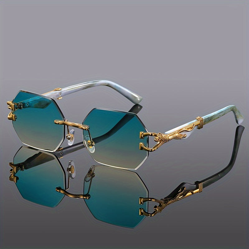 Classic Fashion Multi-Polygon Metal Glasses – Trendy Unisex Accessory