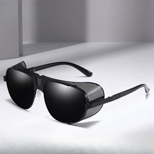 Unisex Polarized Retro Round Frame Glasses – Stylish & Functional