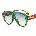 Chic Gradient Lens Eyewear – Vintage-Inspired Oval Glasses for Men & Women