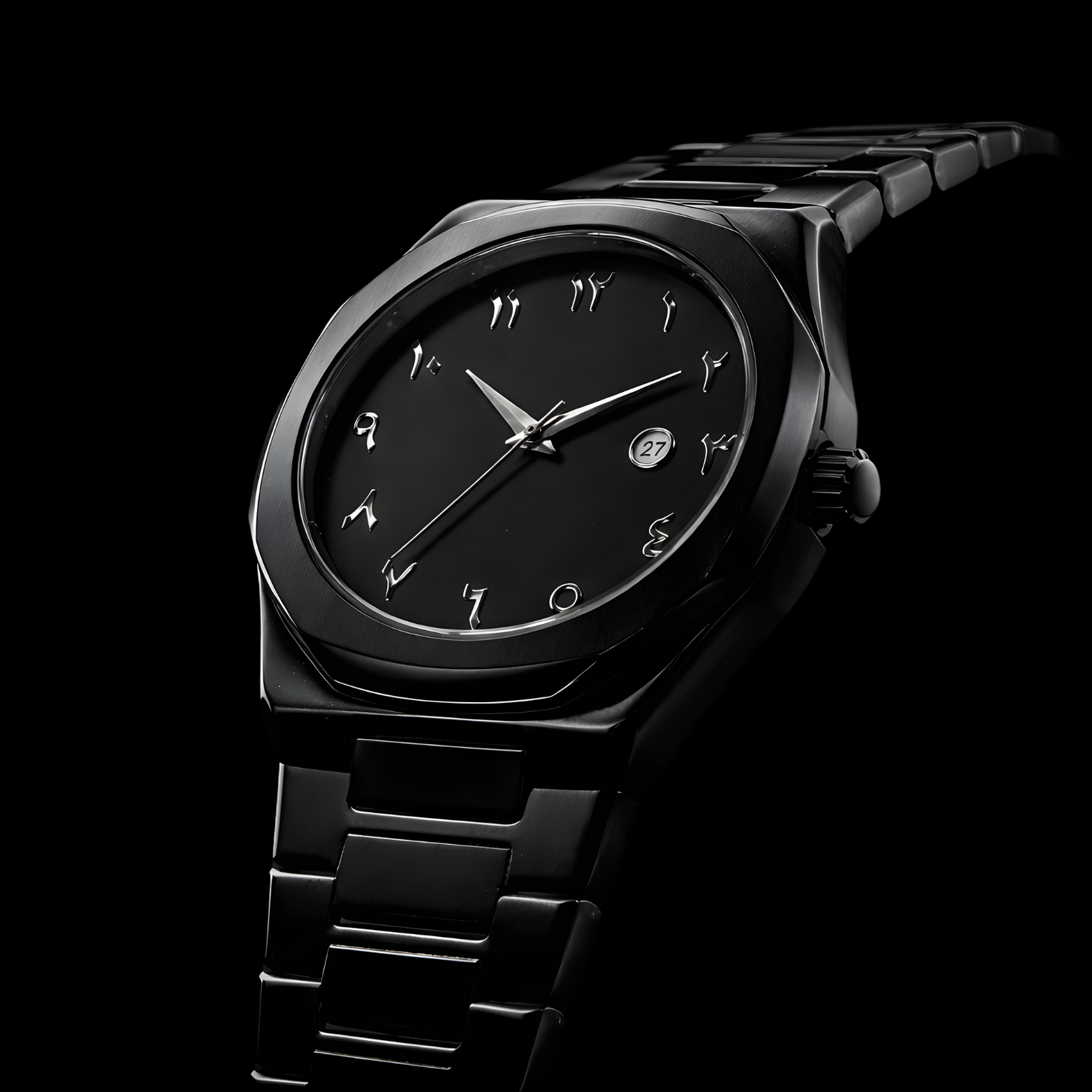 EQUES ARABIC SILVER METAL BLACK
