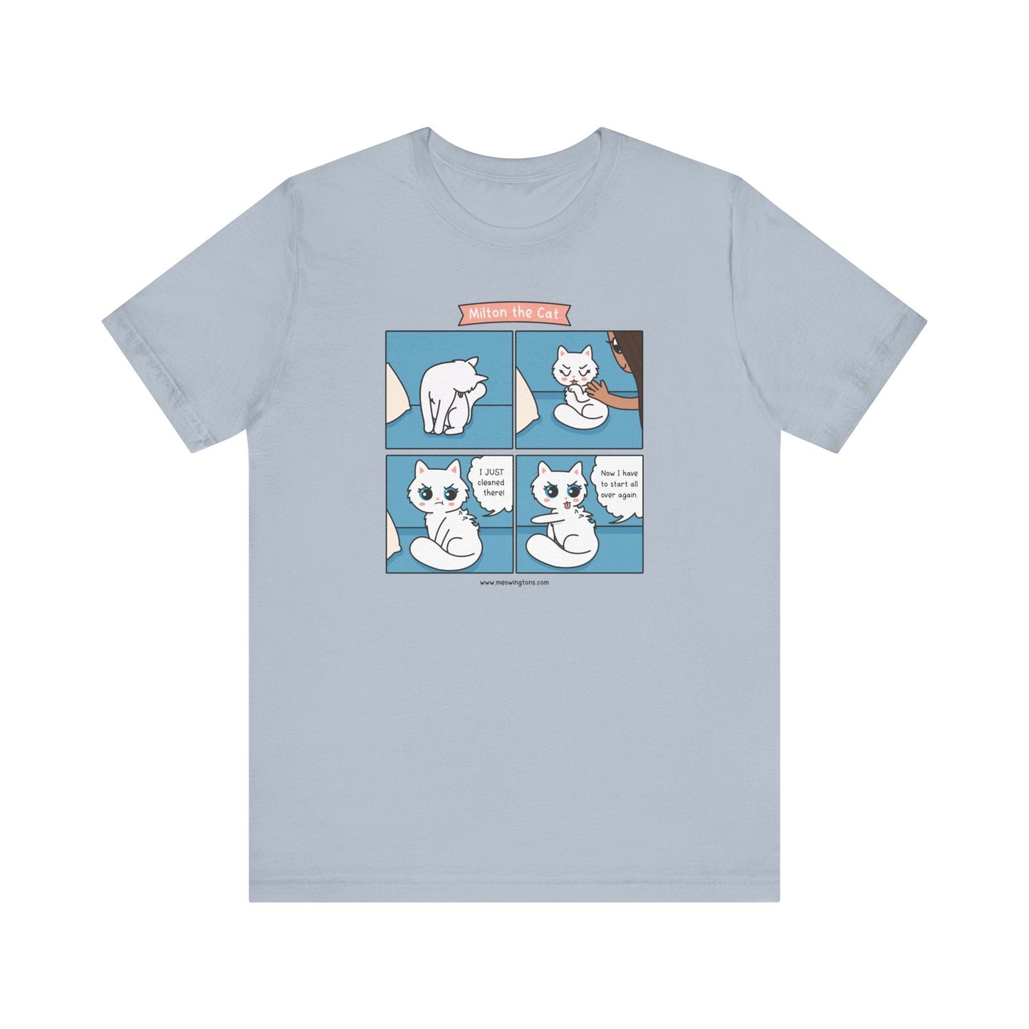 Cat Grooming Comic T-Shirt
