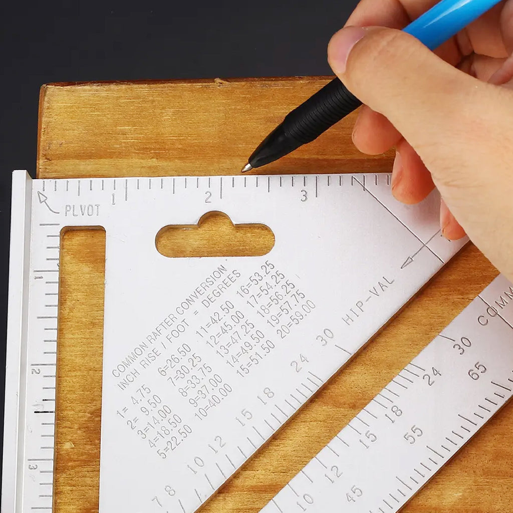 Double Side Scale Triangle Measurement Hand Tool
