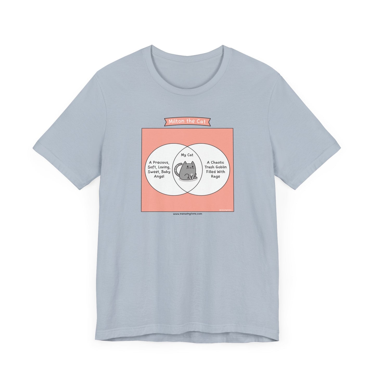 Cat Venn Diagram Comic T-Shirt