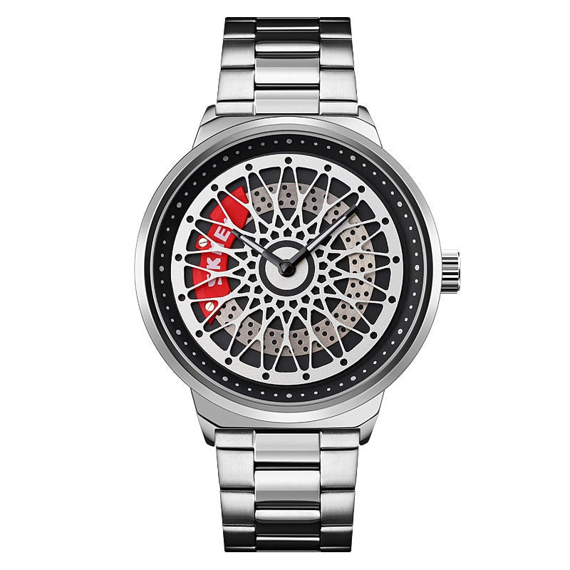 Skmei Hollow Rotating Gyro Spinning Quartz watch For Men 9217 Original