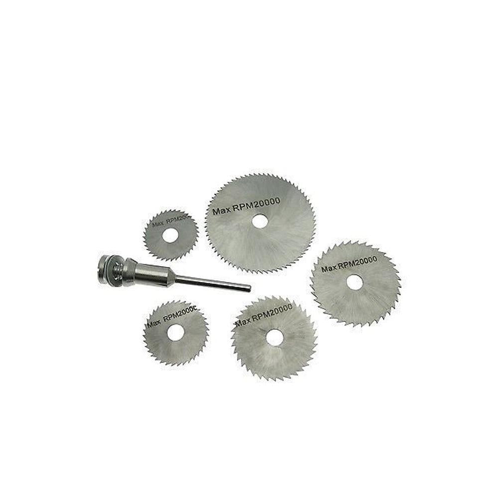 '-6pcs Metal HSS Circular Saw Blade Set Cutting Discs for Rotary Tool