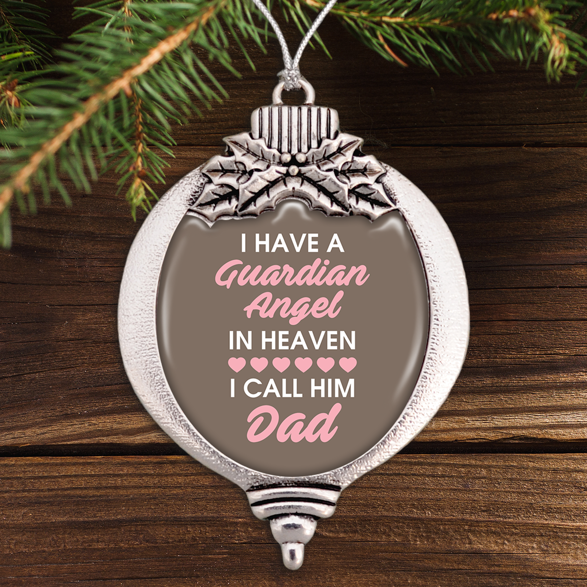 Angel In Heaven Dad Bulb Ornament