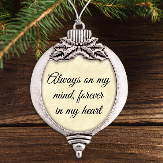 Always On My Mind Bulb Ornament