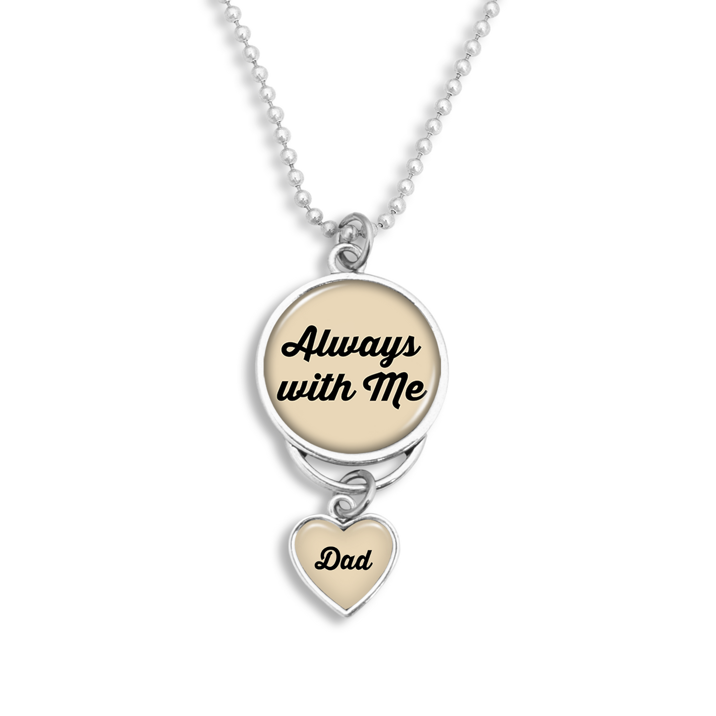 Always With Me Dad Rearview Mirror Charm