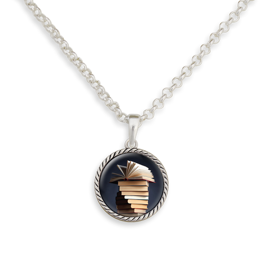 Book Stack Necklace