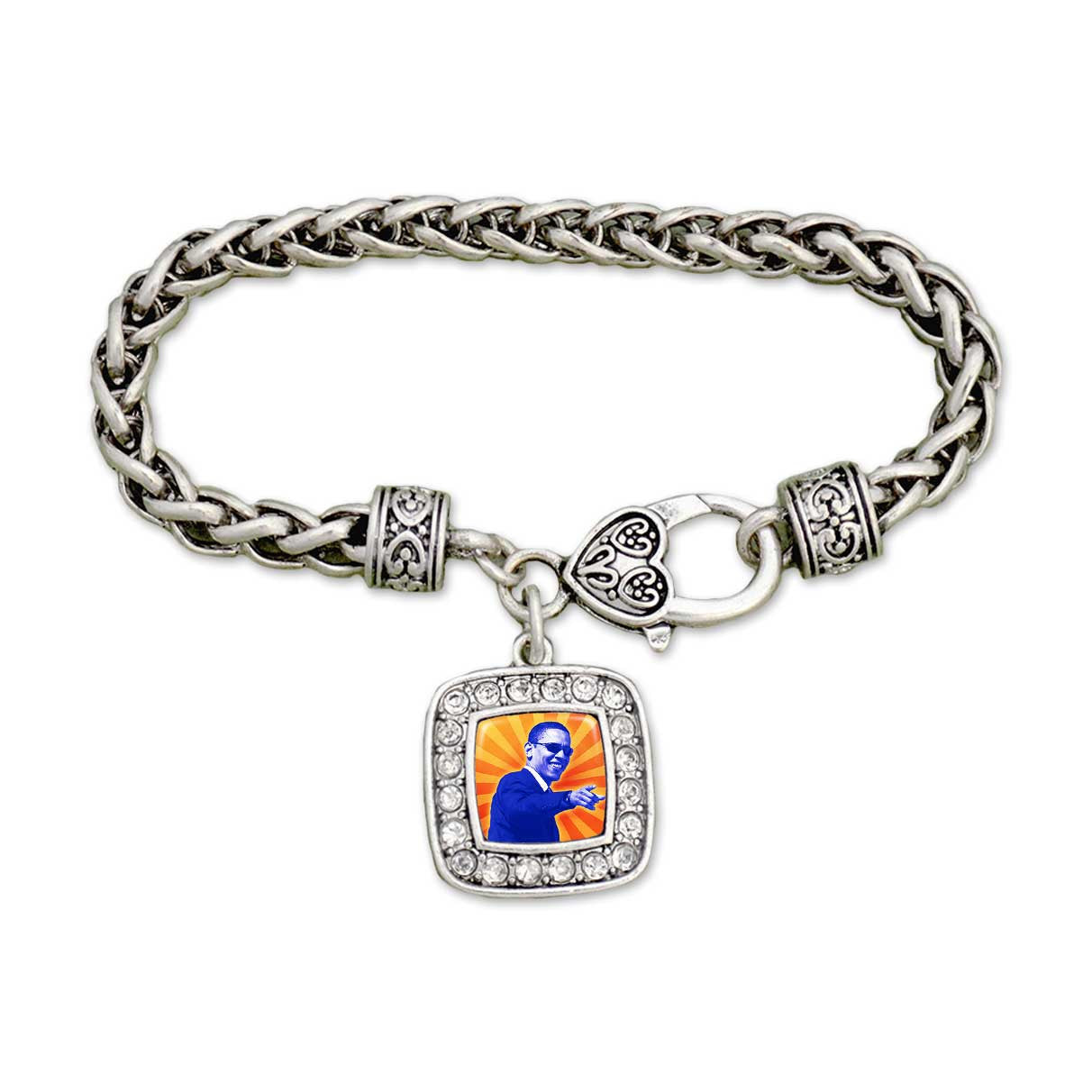 Barack Obama Artistic Clamp Bracelet