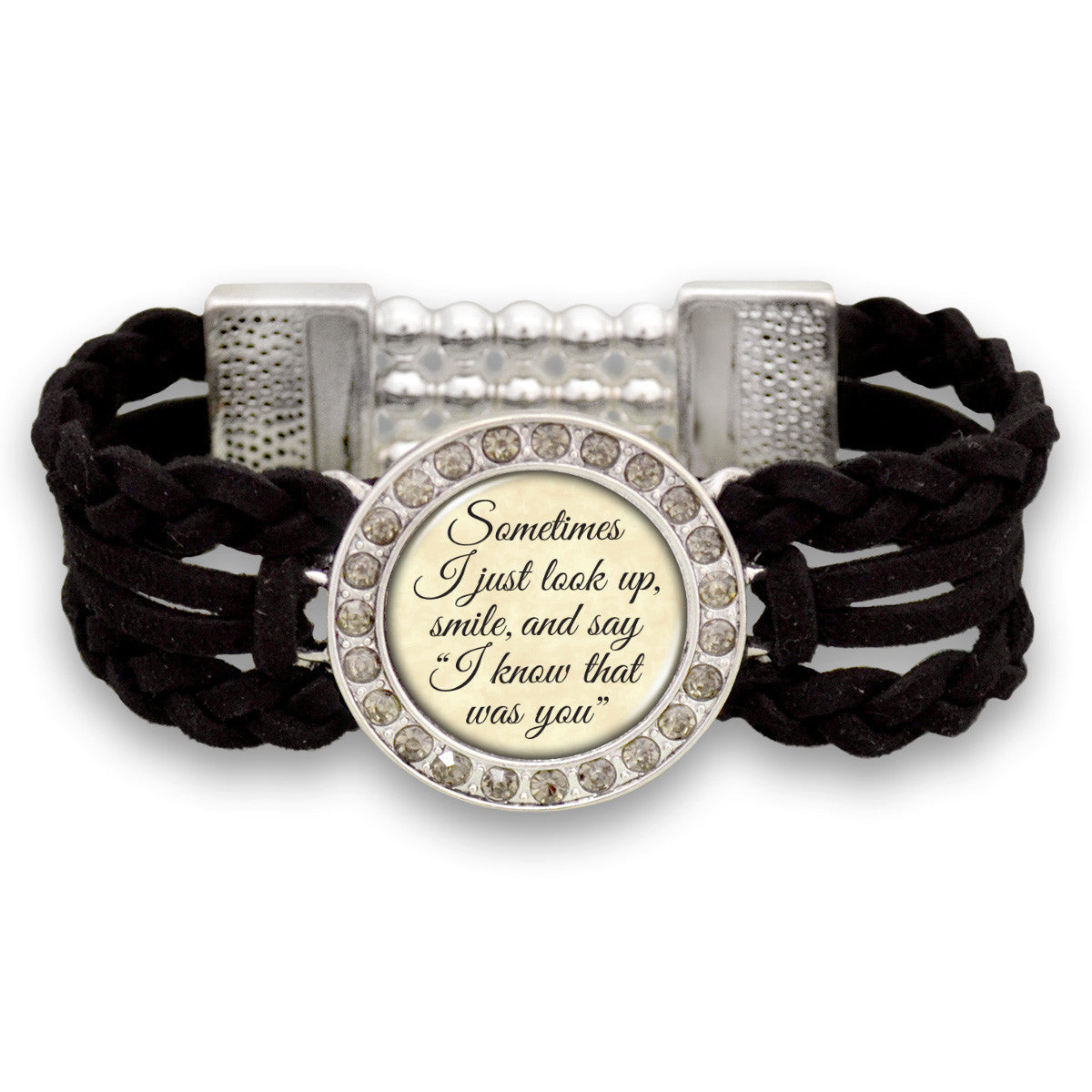 "I Know That Was You" Suede Stretch Bracelet