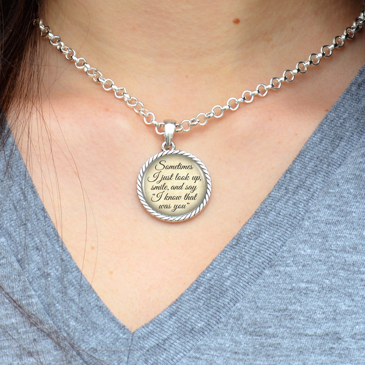 "I Know That Was You" Round Twisted Rope Necklace