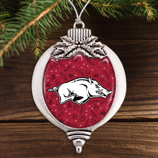 Arkansas Razorbacks Holiday Bulb Ornament
