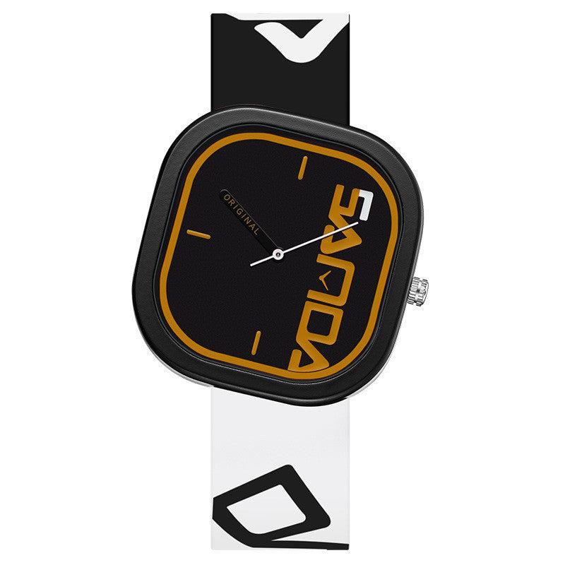 Sanda Silicone Square Fashion Trend Waterproof Watch