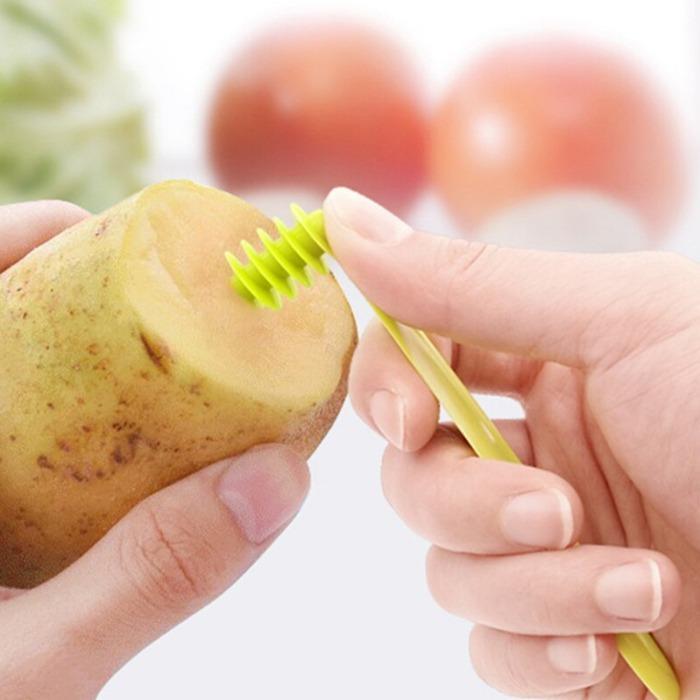 Kitchen Plastic Vegetables Spiral Cutter / Spiral Knife / Spiral Screw Slicer