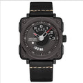 Megir Square Big Dial Watch Calendar Quartz Watch For Men 2040
