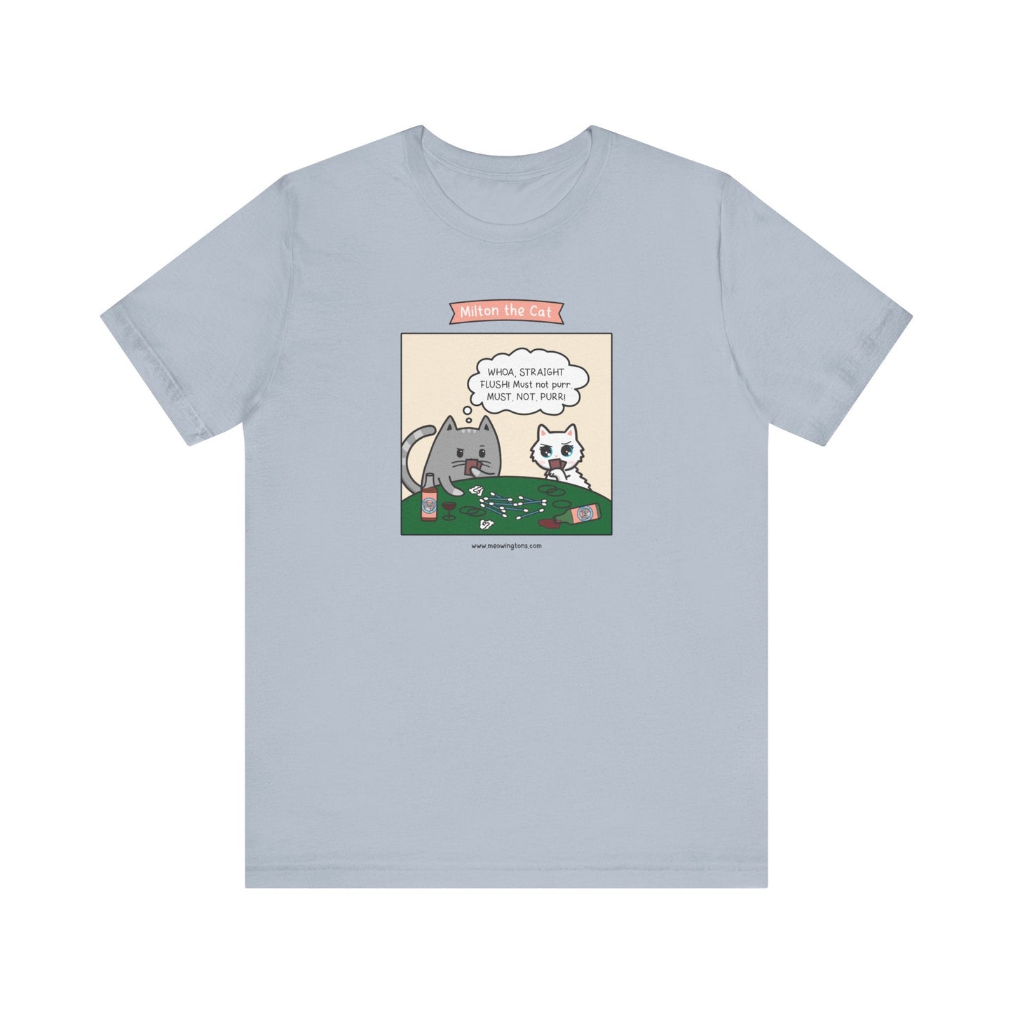 Cat Poker Comic T-Shirt
