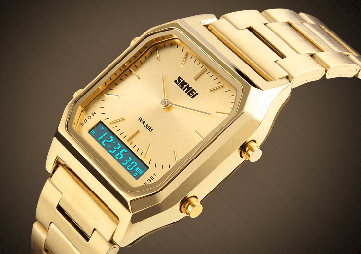 Skmei Analog Digital Classic Steel Watch For Men & Women 1220 Original
